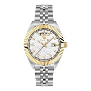 Philipp Plein Date Superlative Crystal Watch Two Tone Mens